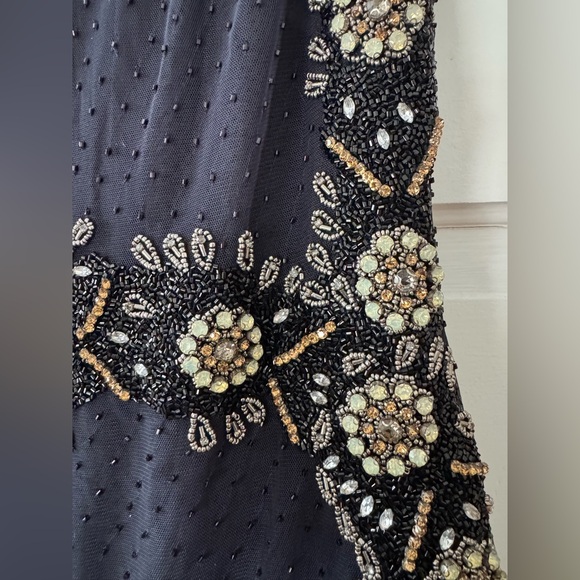 Johnny Was Size 14 Golden Flower Navy Dress - Picture 5 of 7